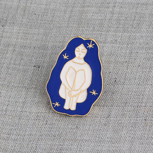 Ragazza dai capelli lunghi creativa che desidera calzini bottiglia Pines Para Ropa decorazione spilla distintivo per zaino - Product Image 3
