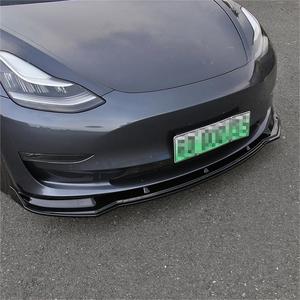 Tesla 모델 <span class=keywords><strong>3</strong></span> 용 새로운 자동차 바디 키트 앞 범퍼 립 ABS <span class=keywords><strong>3</strong></span> 세그먼트 유형 삽 스포일러 - Product Image 5