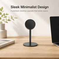 Support de chargeur sans fil rapide 25W en alliage d'aluminium, station de charge de bureau 2 en 1, support de téléphone pour smartphone et écouteurs TWS