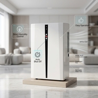 Mini déshumidificateur d'air portable MD898, contrôle intelligent automatique de l'humidistat pour chambre à coucher, salon, bureau
