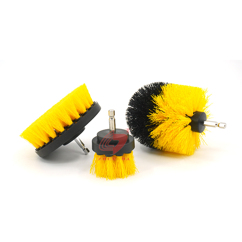 Customized 3 Pack Electric Drill Cleaning Brush Set Household Cleaning