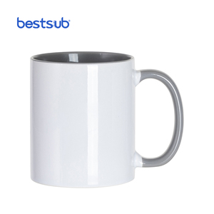 Vendita all'ingrosso spazi di sublimazione personalizzati in ceramica 11oz maniglia interna stampa foto tazza da caffè a colori - Product Image 6