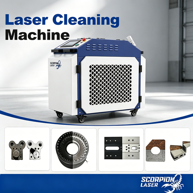 3000W High Power Laser Cleaning Machine All Round Smart Quick Cleaning Removes Dirt and Scale Efficiently
