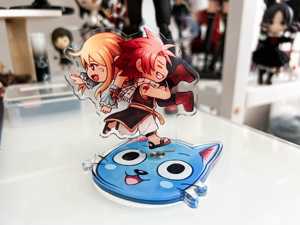 OEM ODM Figurine en acrylique rotative Fairy Tail Natsu <span class=keywords><strong>Lucy</strong></span> Happy Shenanigans - Product Image 4