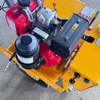 Rouleau compresseur vibrant à tambour unique FVR-650S, machine compacteuse hydraulique de 330 kg pour la compactation de l'asphalte et des sols