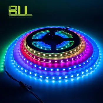 高輝度IP68 smd5050 60leds RGB 24V UL認定グローライトLEDストリップ屋外用