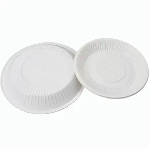 7.5 "Khay Trắng Phòng Ăn, Tiệc Ngoài Trời Hiện Đại 10000 PCS Bao Bì Bữa Ăn Đĩa Cho Thực Phẩm Vòng Nhựa Tùy Chỉnh Dùng Một Lần