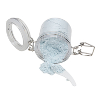 Bocaux en plastique hermétiques pour masque d'argile transparente de 200ml 7oz pour les soins de beauté polyvalents