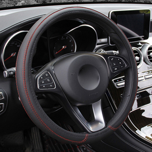 Housse de <span class=keywords><strong>volant</strong></span> de voiture universelle en cuir tressé pour <span class=keywords><strong>37</strong></span> 38 <span class=keywords><strong>CM</strong></span> 14,5\"-15\" Antidérapante Taille M Style sport Tapis - Product Image 4