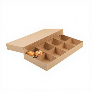 Cajas de Cartón Desechables Separadas FX, Ideales para el Empaquetado Individual de Porciones Pequeñas de Alimentos como Pasteles y Dulces - Product Image 1