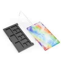 Palette de fard à paupières 12 couleurs marque privée couverture transparente Logo personnalisable Palette de fard à paupières vide casserole carrée