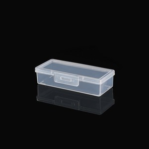 Transparent <b>Long</b> Rectangular Plastic <b>Box</b> For Makeup Organizers With Lid 18g Capacity Part Number 20536 - Product Image 4