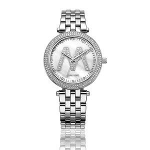 <span class=keywords><strong>Reloj</strong></span> de Acero Inoxidable 316 Personalizado al por Mayor, Relojes Dorados para Mujer Estilo Hip Hop - Product Image 3