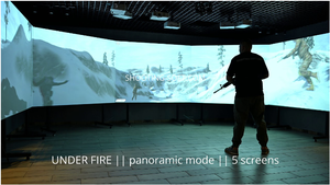 Sân chơi trong nhà 6in1 Laser chụp phạm vi ảo fps súng chiến đấu đồ chơi pistolas tương tác tường chiếu trò chơi - Product Image 2