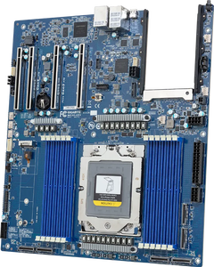 Carte mère de serveur MZ33-CP1, processeur AMD unique, 2 ports LAN 1 Gb/s, 4 ports MCIO 8i PCIe 5, 2 ports MCIO 8i PCIe 4 - Product Image 2