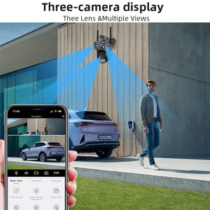 4MP ba ống kính Ba hiển thị icsee PTZ WIFI máy ảnh ngoài trời con người tự động theo dõi an ninh không dây icsee Wifi máy ảnh - Product Image 4