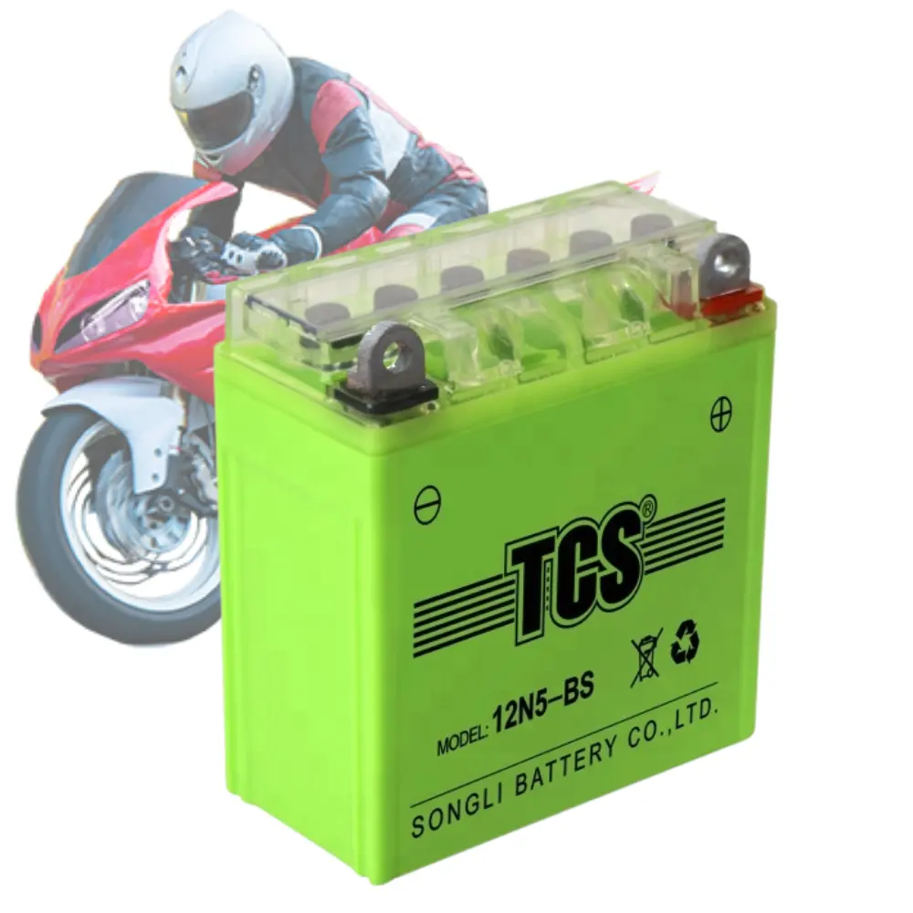 Batería de Gel para motocicleta, buen rendimiento de arranque, 12V, 12N5-Bs, Yb5L