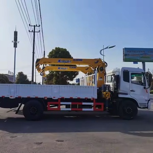 Grúa Montada en Camión Dong Feng de 8 Toneladas, Camión de Carga con Elevación Hidráulica, Camión con Grúa Telescópica para Transporte de Materiales de Construcción - Product Image 3