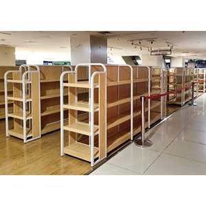 Cửa hàng tiện lợi hàng hóa Kệ nhiệm vụ ánh sáng siêu thị cửa hàng trưng bày kệ gỗ kệ giá - Product Image 4