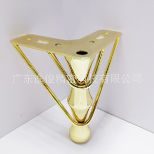 Patas de Muebles en Forma de Bambú Dorado de 150 mm/180 mm, Soporte Resistente para Gabinetes, Diseño Moderno - Product Image 1