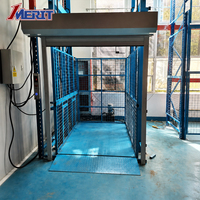 Meja Angkat Barang Hidrolik Vertikal Terpasang di Dinding untuk Gudang