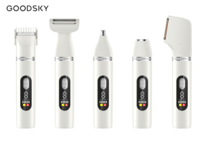 GOODSKY 5-in-1 <strong>Hair</strong> Trimmer Grooming Kit LED Display IPX6 Cordless Rechargeable Trimmer With Travel Lock Use While Charging - Product Image 2