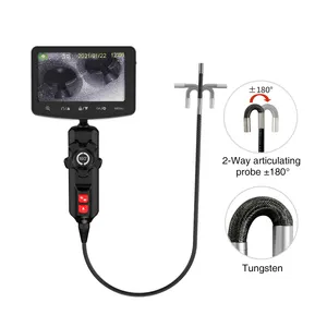Endoscope for car maintenance, 360 degree high-definition camera, heat-resistant, and steerable endoscope
