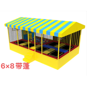 Petit trampoline de jeu intérieur pour enfants, équipement de parcours Ninja Warrior avec fosse à mousse pour utilisation en parc - Product Image 3