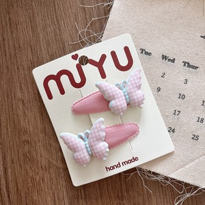 2 pezzi all'ingrosso dolce fermaglio per capelli a farfalla Set di carine animali in resina per capelli per bambini e ragazze accessori per capelli gioielli - Product Image 2