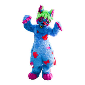 Disfraz de <span class=keywords><strong>animal</strong></span> lindo traje de mascota peluda para eventos de parques temáticos vestido de <span class=keywords><strong>animal</strong></span> de alta calidad con accesorios desmontables - Product Image 2