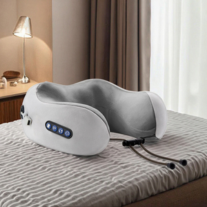 Masajeador de cuello en forma de U, almohada de viaje, almohada de masaje para coche y hogar, almohada de masaje recargable al por mayor - Product Image 1