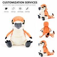 Sacs à dos en peluche personnalisés pour tous les âges, fabricant OEM, sacs d'école amusants en peluche Fursona Raptor Dinosaure pour enfants