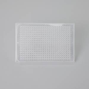 Fournitures de laboratoire Plaques PCR à jupe complète 384 puits Matériau PP Microplaques transparentes 40ul avec alphanumériques noires - Product Image 4