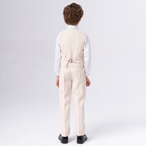 Set di <span class=keywords><strong>Abbigliamento</strong></span> Estivo per Bambini in Cotone a Righe, Camicia e Pantaloni, Stile Europeo, 2 Pezzi, BS002 - Product Image 3