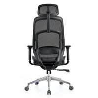 Chaise de bureau ergonomique moderne en maille respirante de haute qualité, vente en gros directe d'usine, soutien lombaire réglable, pivotante