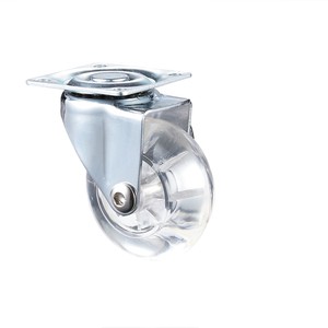1.5 Inch/2 Inch/3 Inch Crystal Transparent PP Material Silent Universal Brake Caster Modern Design for Living Room Kitchen - Product Image 1