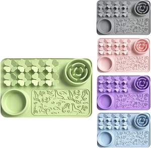 2026 Venta Caliente de Fábrica: Tapete de Silicona para Lamer y Alimentar a Mascotas, Grado Alimenticio, Comedero Lento con Ventosa Antideslizante para Perros Grandes - Product Image 2