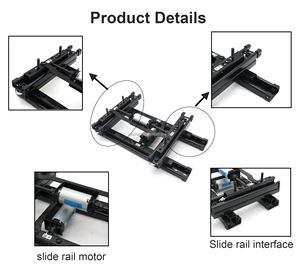 売れ筋 カスタムサイズ バケットシート 電動シートベース 車用シート パワー 2層 スライドレール - Product Image 3