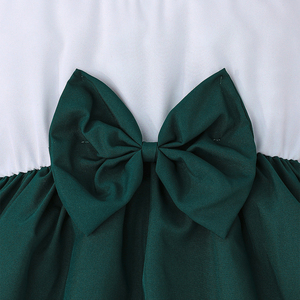 ชุดเดรสเจ้าหญิงสุดหรูสำหรับเด็ก พร้อมลายปักดอกไม้ระบาย ตกแต่งเสื้อแขนสั้น รับผลิตแบบ ODM ลายเรียบ - Product Image 4