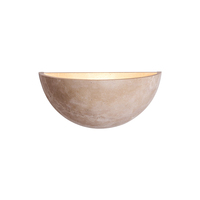 Lampe murale carrée en travertin brut Wabi Sabi, design mid-century, lumière LED chaude, éclairage décoratif intérieur pour chambre, escalier, café