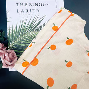 कस्टम पजामा की ग्रीष्मकालीन प्यारी लड़की पजामा लैपल शॉर्ट आस्तीन वाली शॉर्ट्स महिलाओं के लिए सेट - Product Image 6