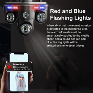 Telecamera di Sorveglianza Wireless IP CCTV con 7 Lenti, 4 Schermi, Ultra HD 18K, 35MP, 3 PTZ, Zoom Ottico 30X, WiFi per Esterni - Product Image 5