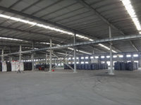 Bâtiment d'entrepôt préfabriqué à faible coût en structure acier, atelier à poutres en H, entrepôt de stockage en structure acier légère