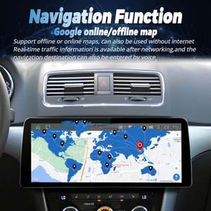 Lecteur vidéo de voiture Android 13 avec écran de 12,3 pouces, autoradio 2Din pour Skoda Yeti 2013 2014 - 2018, GPS, multimédia, Carplay, unité principale - Product Image 3