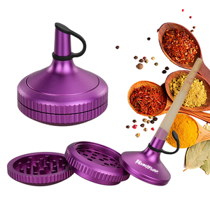 Molinillo de Hierbas de Aluminio Personalizado HoneyPuff, Estilo Redondo de Lujo con Grabado de Logotipo, Molinillo Portátil para Hierbas Secas - Product Image 6