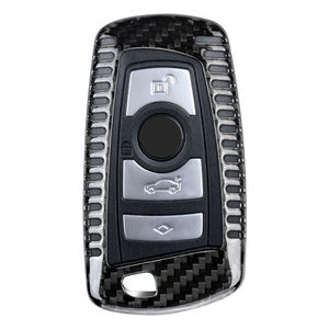 ปลอกกุญแจรถยนต์คาร์บอนไฟเบอร์แท้ สำหรับ BMW ซีรีส์ 1 2 3 4 5 6 7 อุปกรณ์ตกแต่งภายในรถยนต์ ขายส่ง - Product Image 3