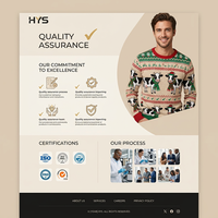 Pull de Noël moche pour hommes, motif vache jacquard tricoté, OEM ODM, logo personnalisé, couleur, taille, vente en gros d'usine