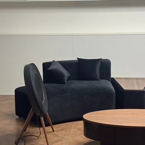 Divano Semicircolare Nero per Saloni di Bellezza, Uffici, Hotel e Aree di Ricevimento Aziendali - Personalizzabile e Vendita all'Ingrosso - Product Image 5