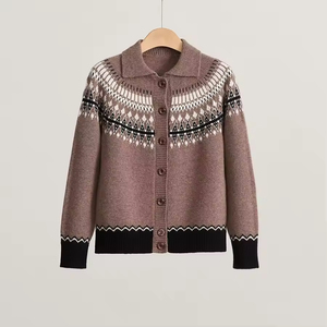 Cardigan <span class=keywords><strong>islandais</strong></span> traditionnel à boutons, en laine mérinos, <span class=keywords><strong>pull</strong></span> d'hiver nordique, doux et chaud, pour femme, 1 pièce minimum - Product Image 1