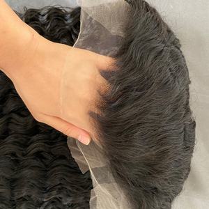 Peluca de Cabello Brasileño 13x6 con Encaje Frontal Completo, 180% de Densidad, con Cabello de Bebé, Sin Pegamento, Nudos Pequeños, Pelucas Rizadas de Alta Calidad - Product Image 1